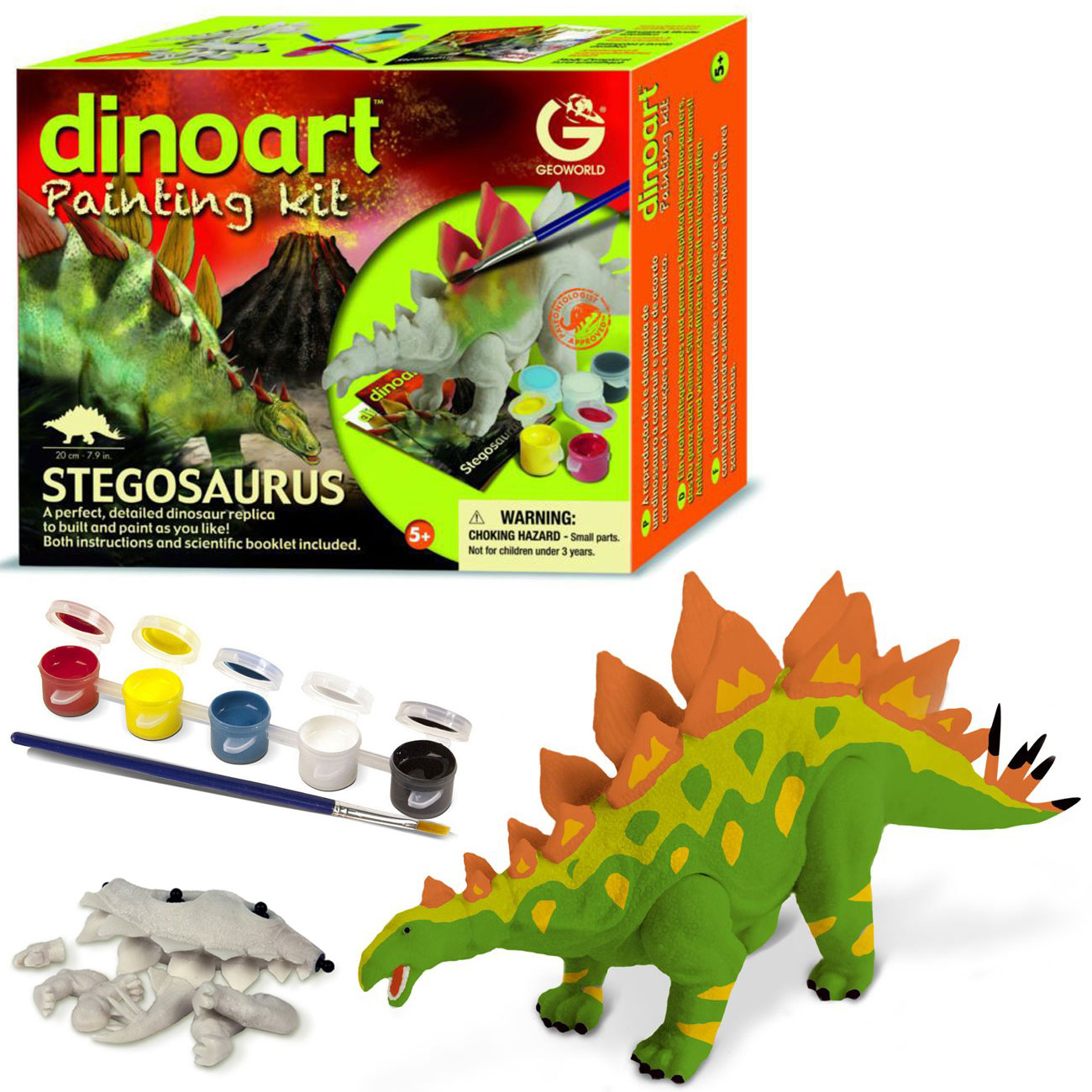 Набор для творчества из серии Диноарт – Стегозавр, с красками  